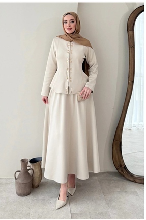 GÜLSEVEN Etekli Takım Tesettür Giyim