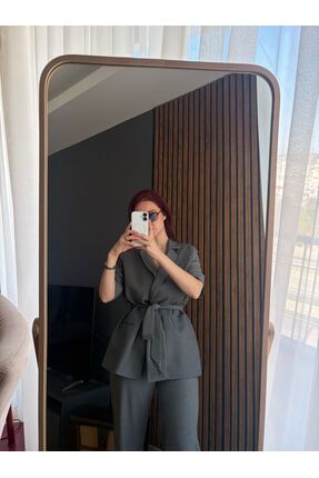 artistic life GRİ CEKET PANTOLON TAKIM