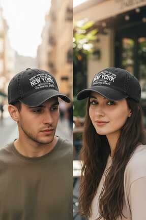 Aware Time Unisex Özle Yıkama Kot Kep Şapka