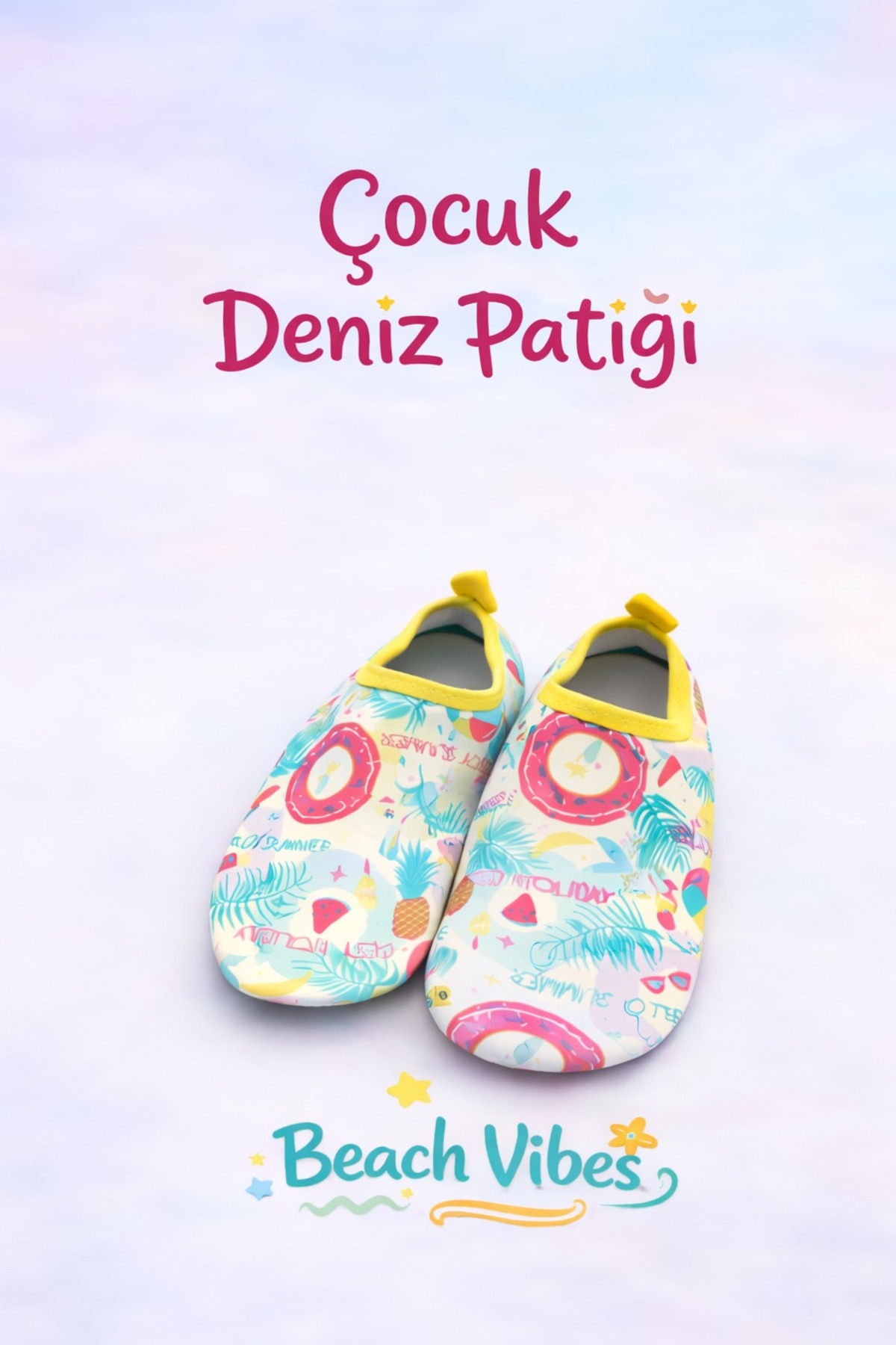 Aqua Step Girls' Anti-Slip Sea Pool Booties / Shoes