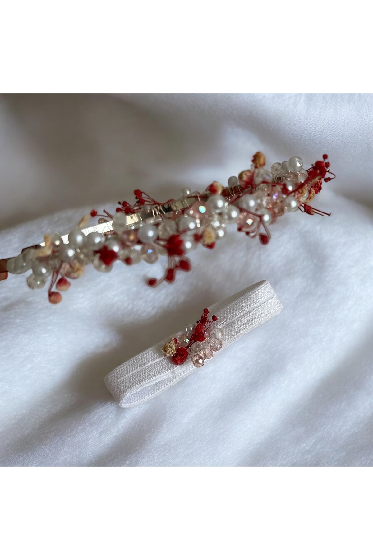 Kadamorganik Özel Tasarım Anne Bebek Lohusa Taç Seti fotoğrafı 3 (önizleme)