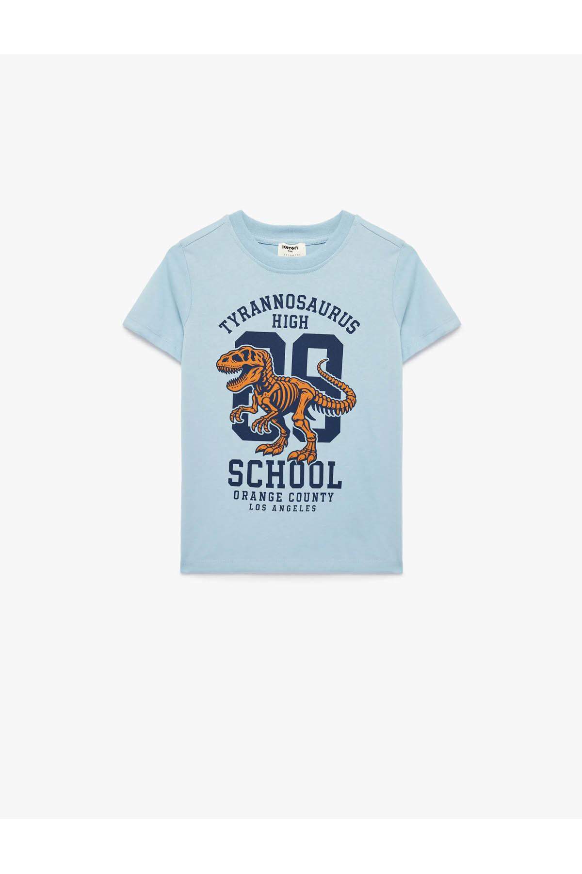 トップス dinoworks Koton Dinozor Baskılı Mavi Erkek Çocuk T-Shirt 6SKB10405TK