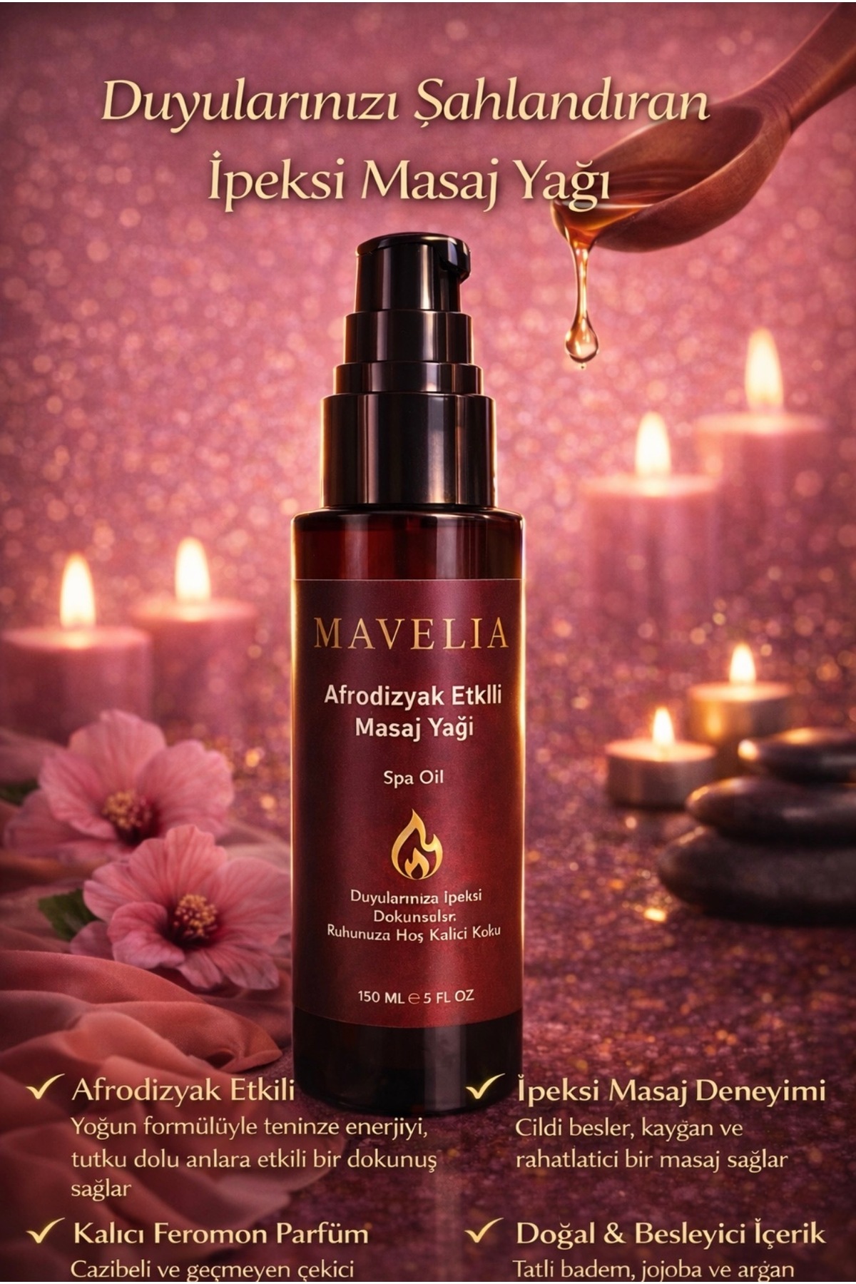 mavelia profesyonel Etkili Masaj Yağı 150 ml