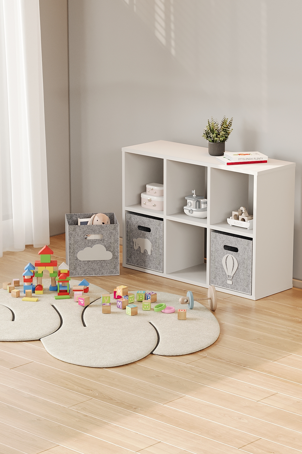 Baby Darling 6 Bölmeli Keçeli Organizer Dolap (Keçeler Dahil) fotoğrafı 4 (önizleme)
