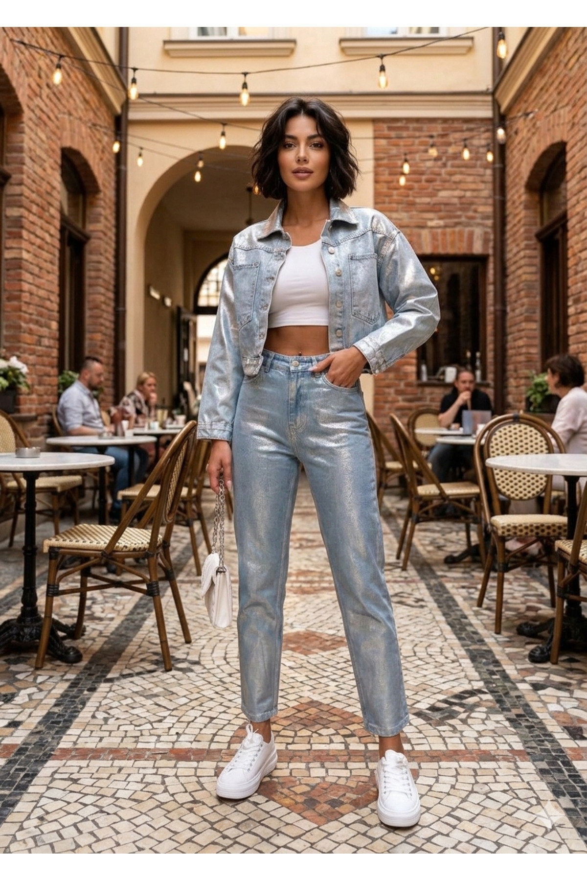 MUG collection Ženske farmerke Sa šljokicama