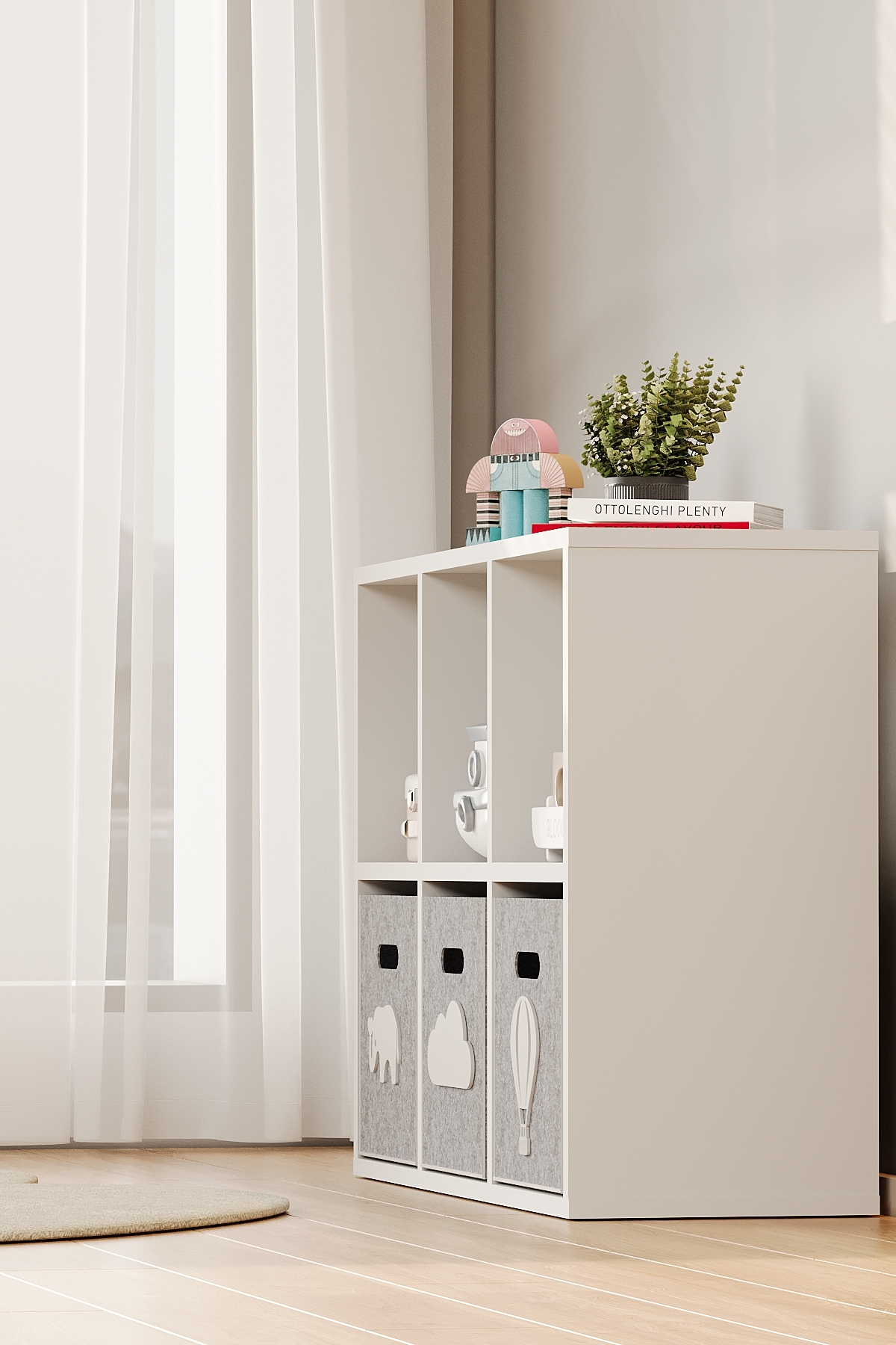 Baby Darling 6 Bölmeli Keçeli Organizer Dolap (Keçeler Dahil) fotoğrafı 7 (önizleme)