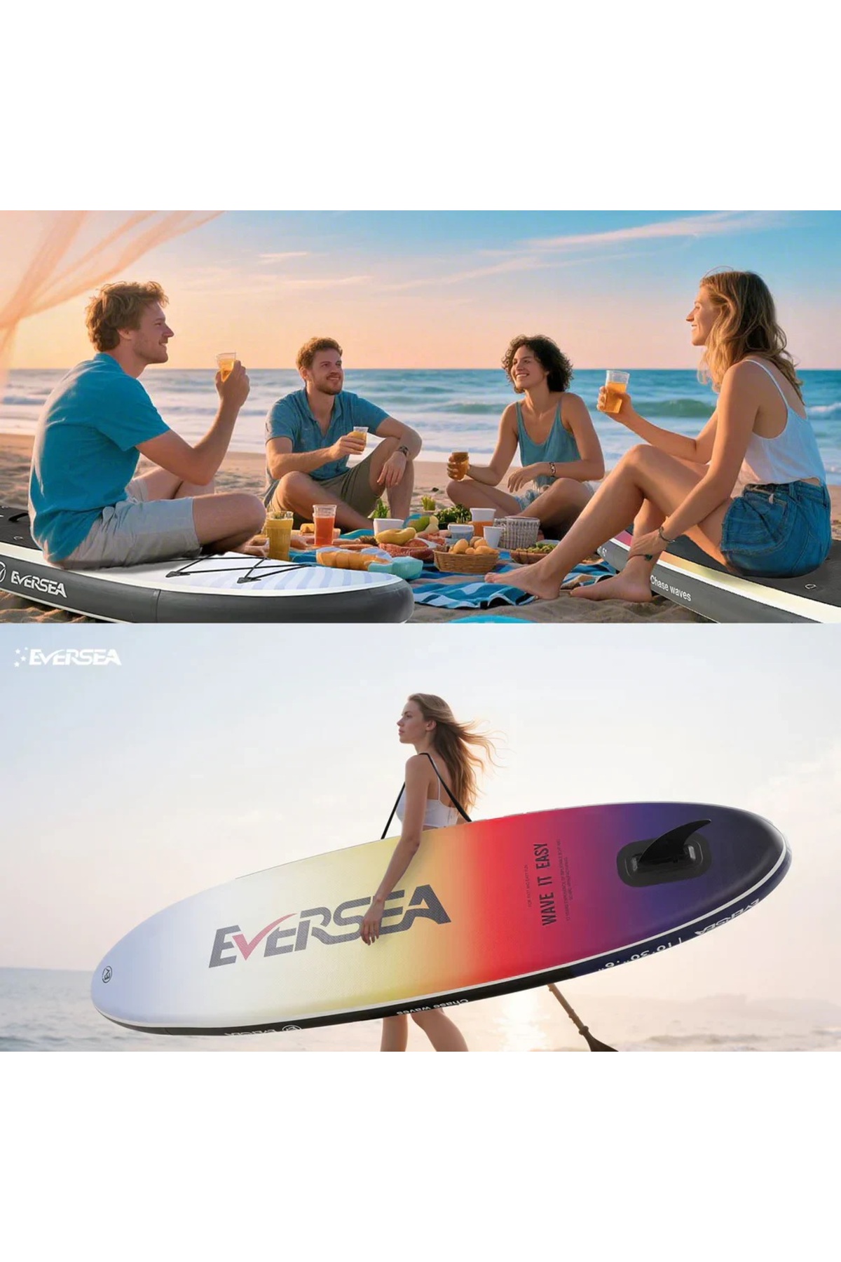 Eversea 305 cm x 76 cm x 15 Cm Şişme Paddle Board – Şişme Sup