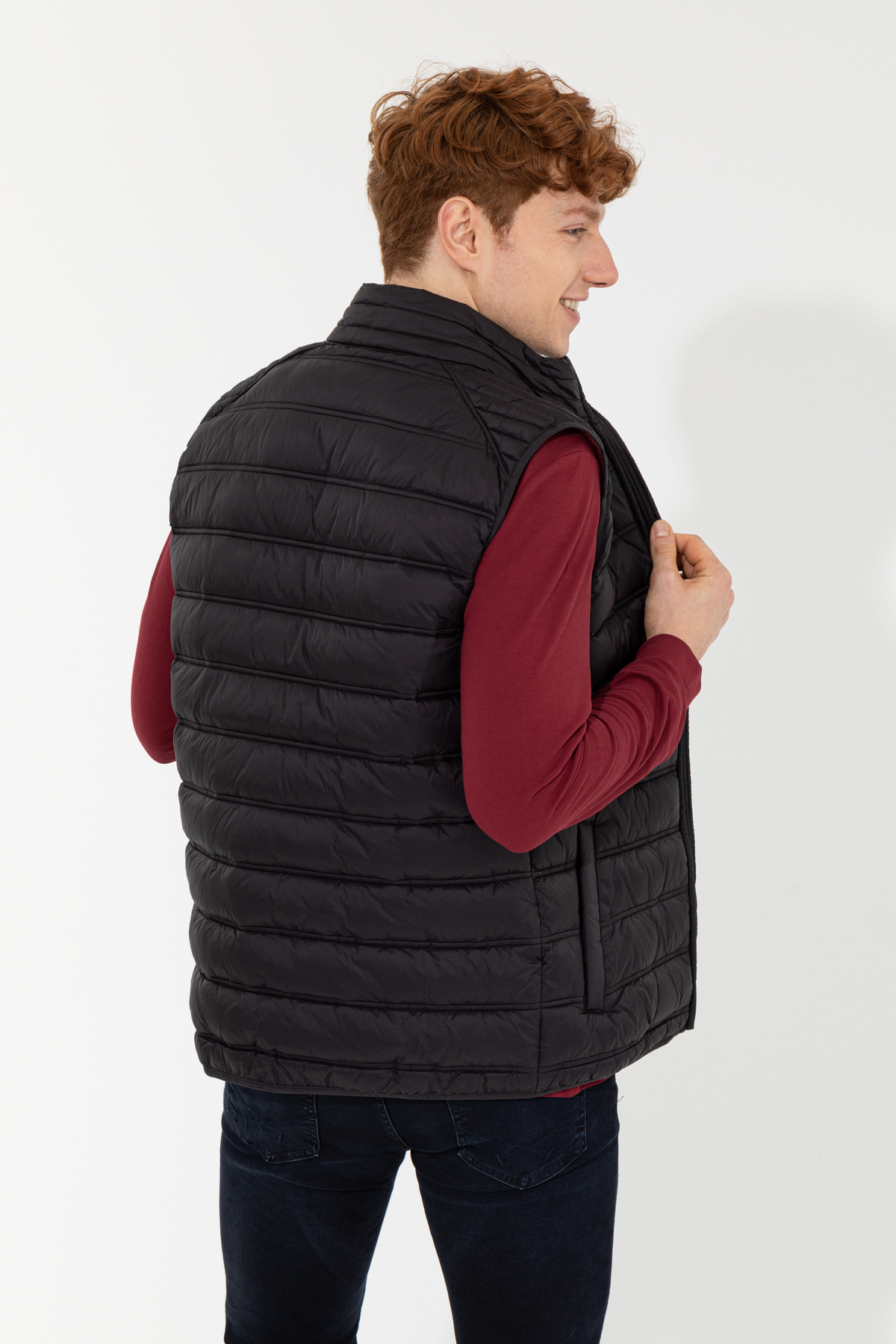 جلیقه مردانه یقه ایستاده | یو اس پولو U.S. Polo Assn. 50255739 CN - تصویر 5