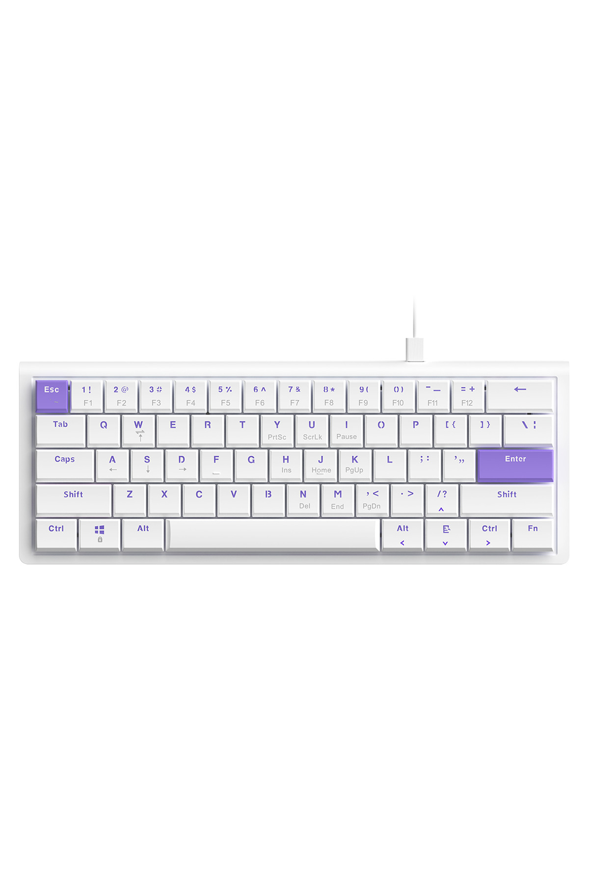 Coverzone AJAZZ NKL61 60% Mekanik Oyuncu Klavye 61 Tuş Kablolu