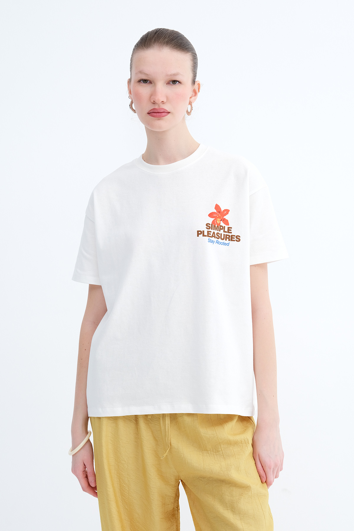 Addax Baskılı Kalın T-shirt P10613 - Fiyatı, Yorumları