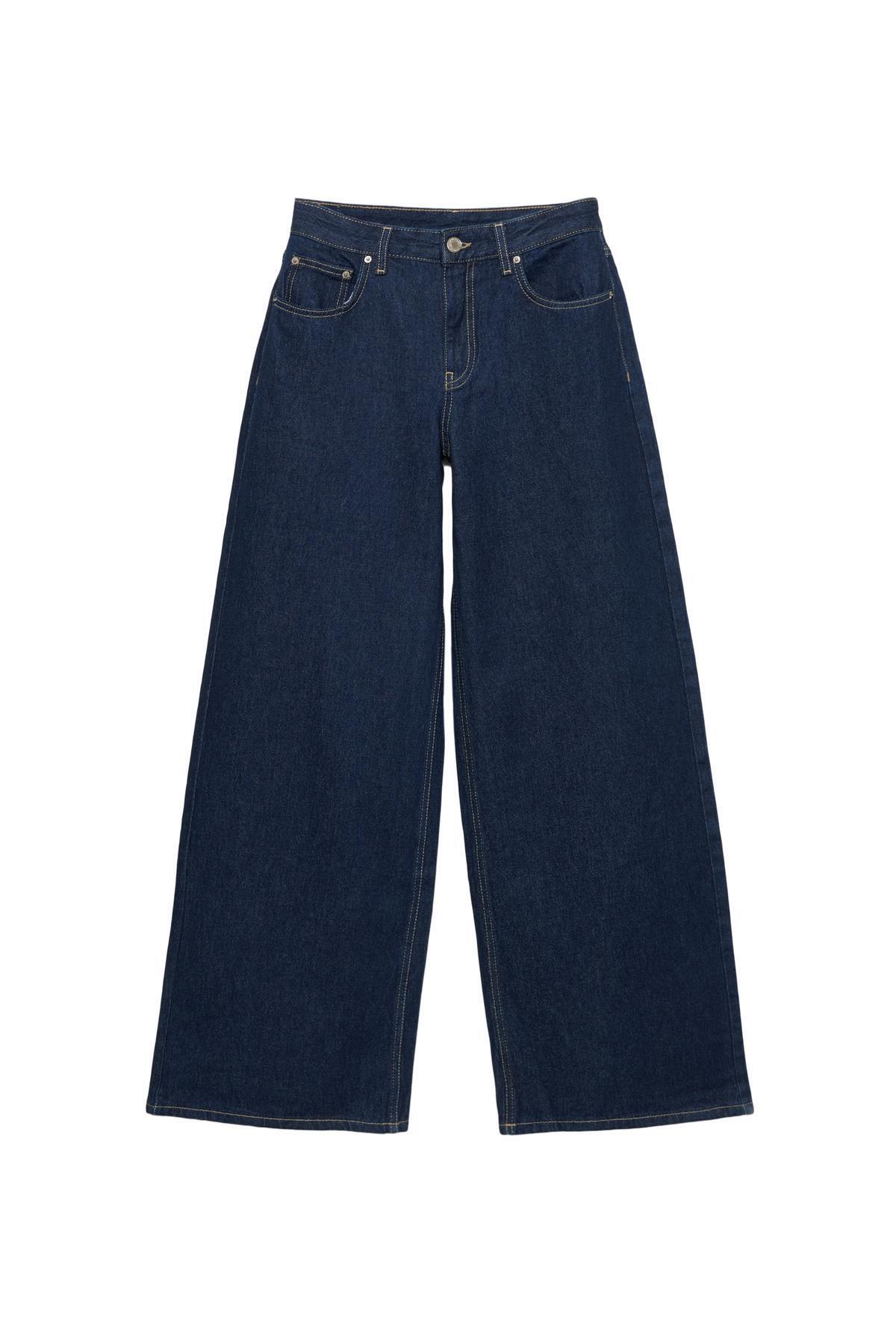 Pull & Bear  Geniş paça jean - Görsel 4