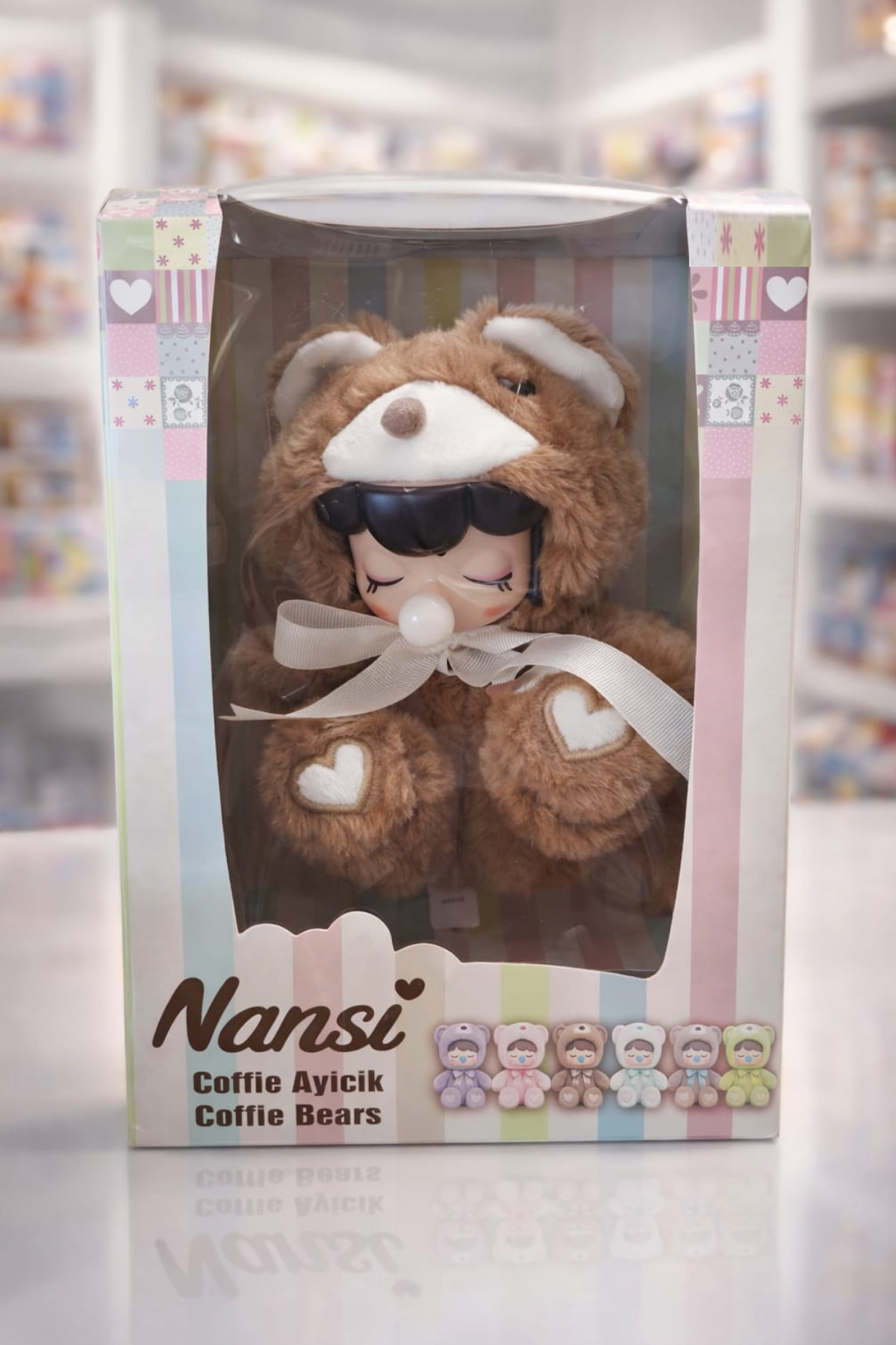 Pofika Nanci Sürpriz Anahtarlık Coffie Bears Şefaf Kutulu Labubu