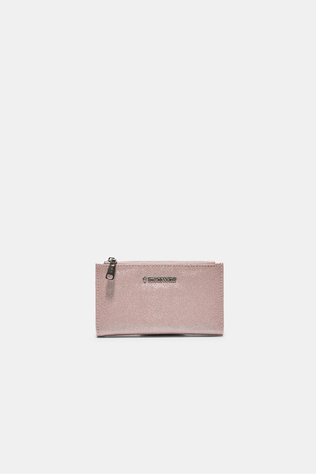 Stradivarius  Uzun parlak kartlık cüzdan