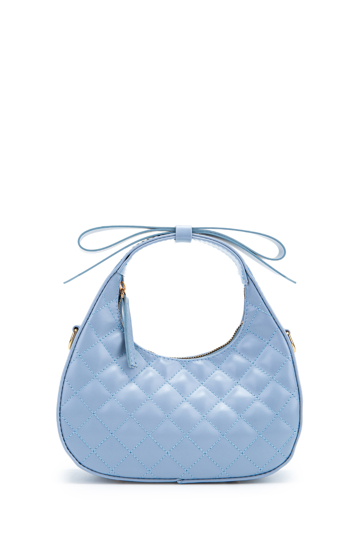 Mathilda Women's Crossbody Bag with Bow Strap Detail Baby Blue