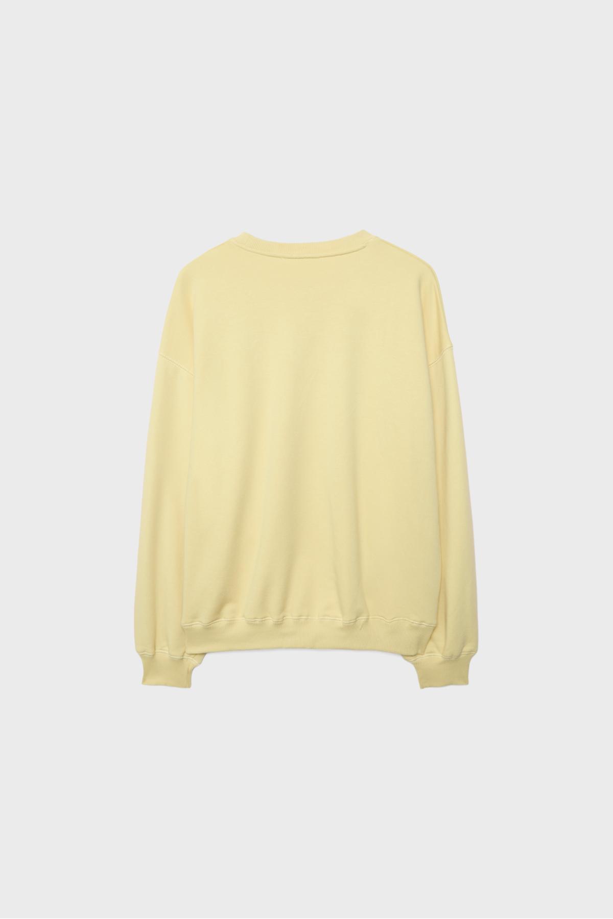 Stradivarius  Uzun kollu bisiklet yaka metin sweatshirt - Görsel 7