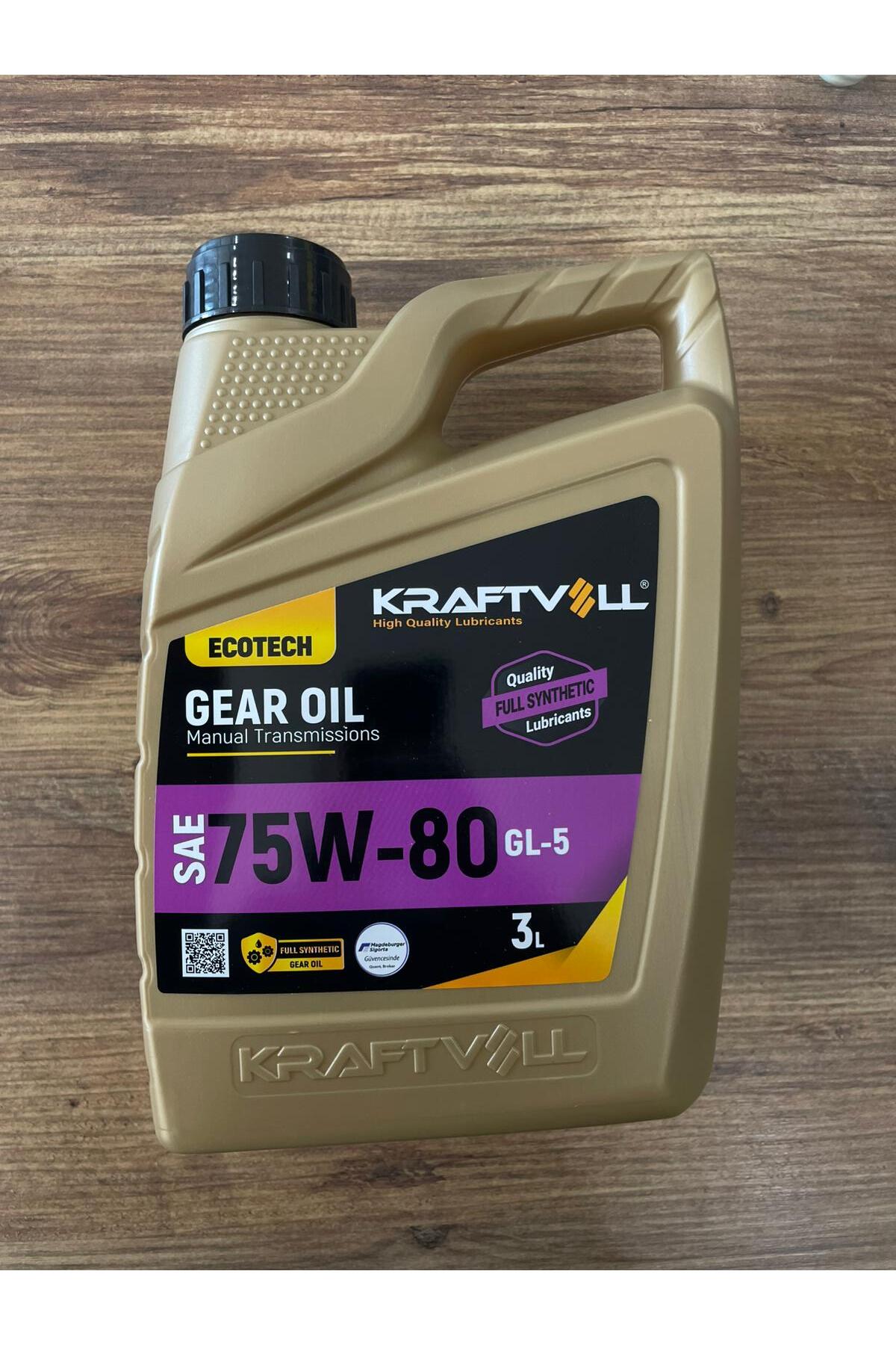 Kraftvoll Germany MANUEL ŞANZIMAN YAĞI 75W80 API GL-5 ( Yüksek