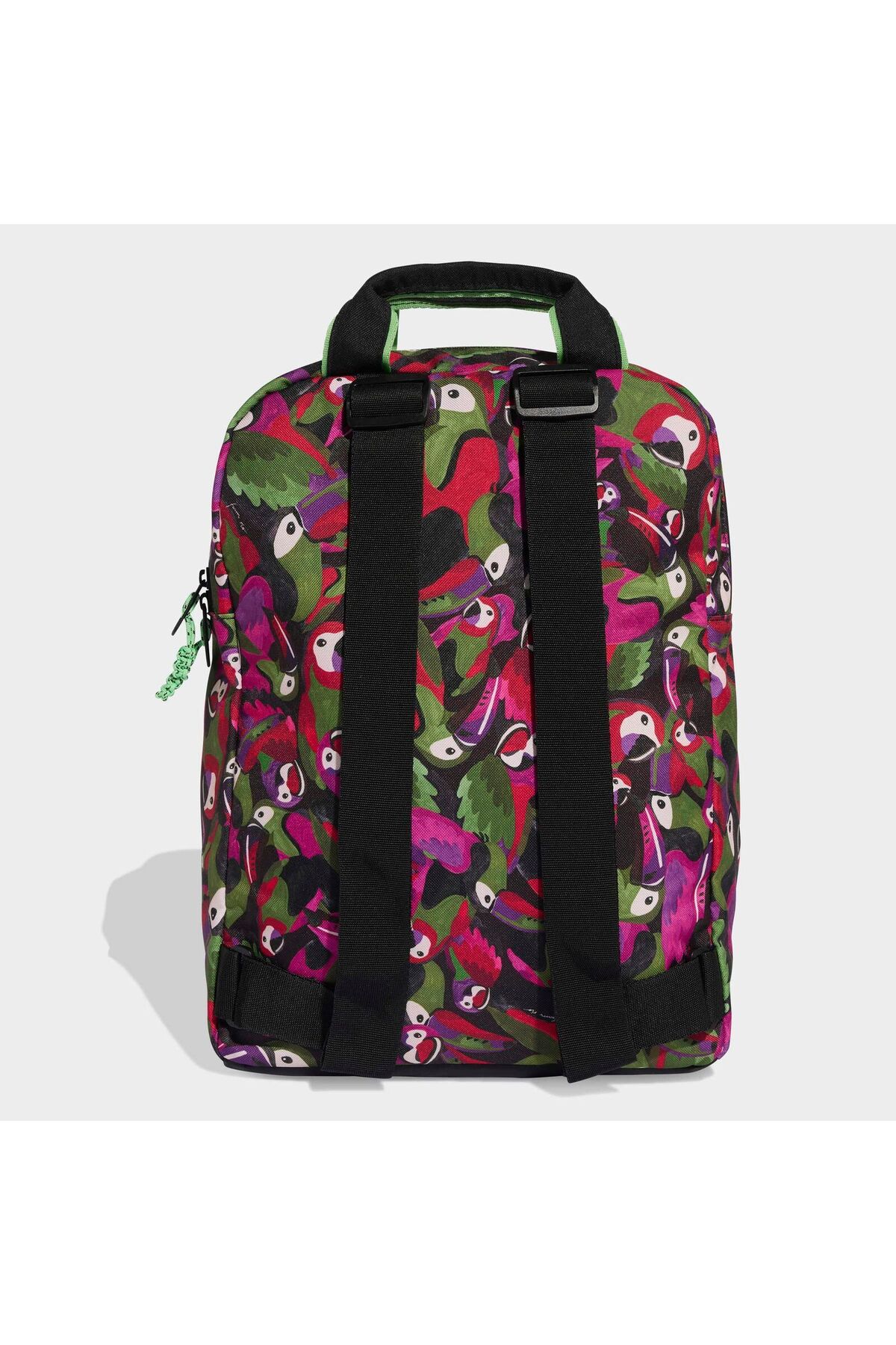 Hermes Green and Pink Floral Backpack Hermès HERMES Vintage FROG Floral Print Tote Bag Pink Green  main image 2