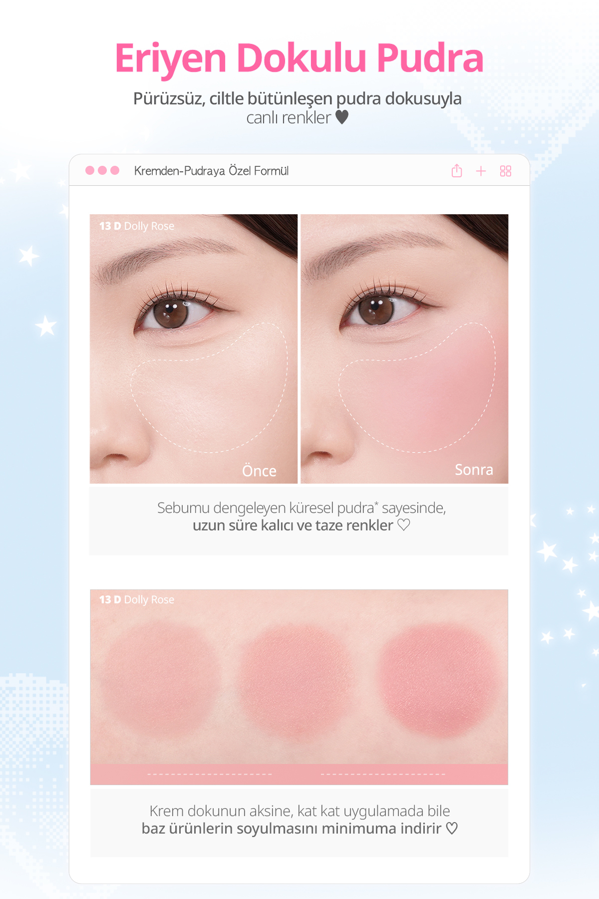 Ciltte Kremden Pudra Dokuya Dönüşen Allık Tok Blush Keycap (16 Hold Me) — بژ 111684 — تصویر 4 از 9