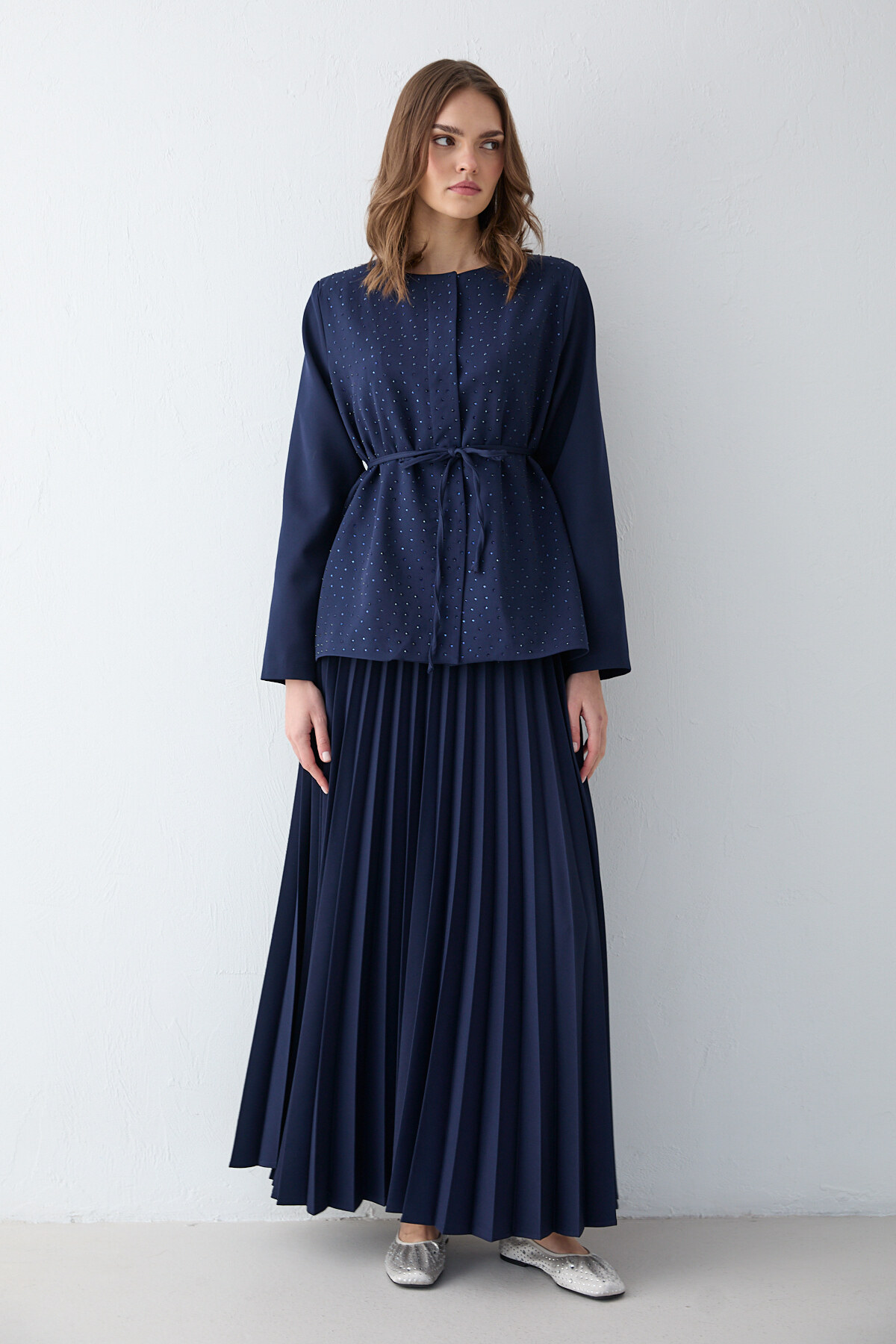 Melike Tatar Pilise Skirt Suit 32-2655