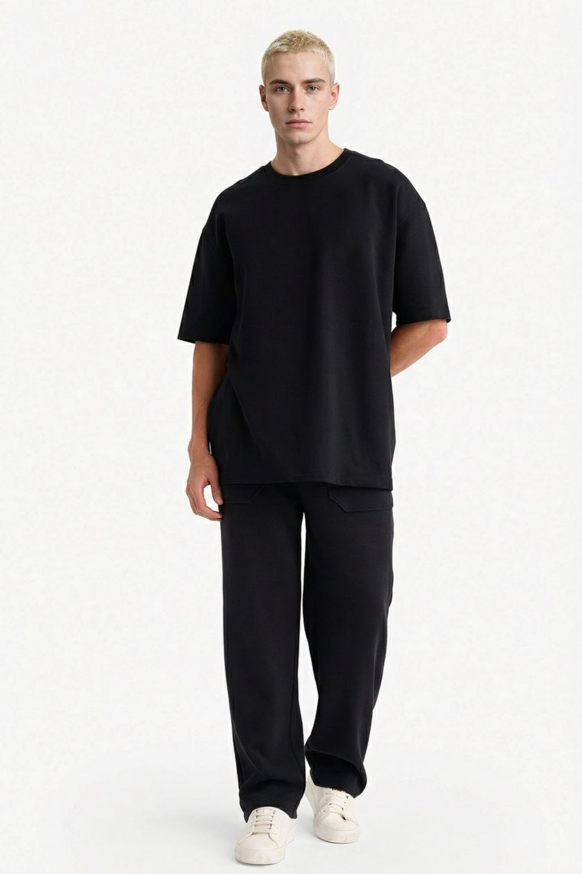 DeFacto Relax Fıt Elastik Bağlamalı Bel Eşofman Altı F8528AX26SP görsel 2