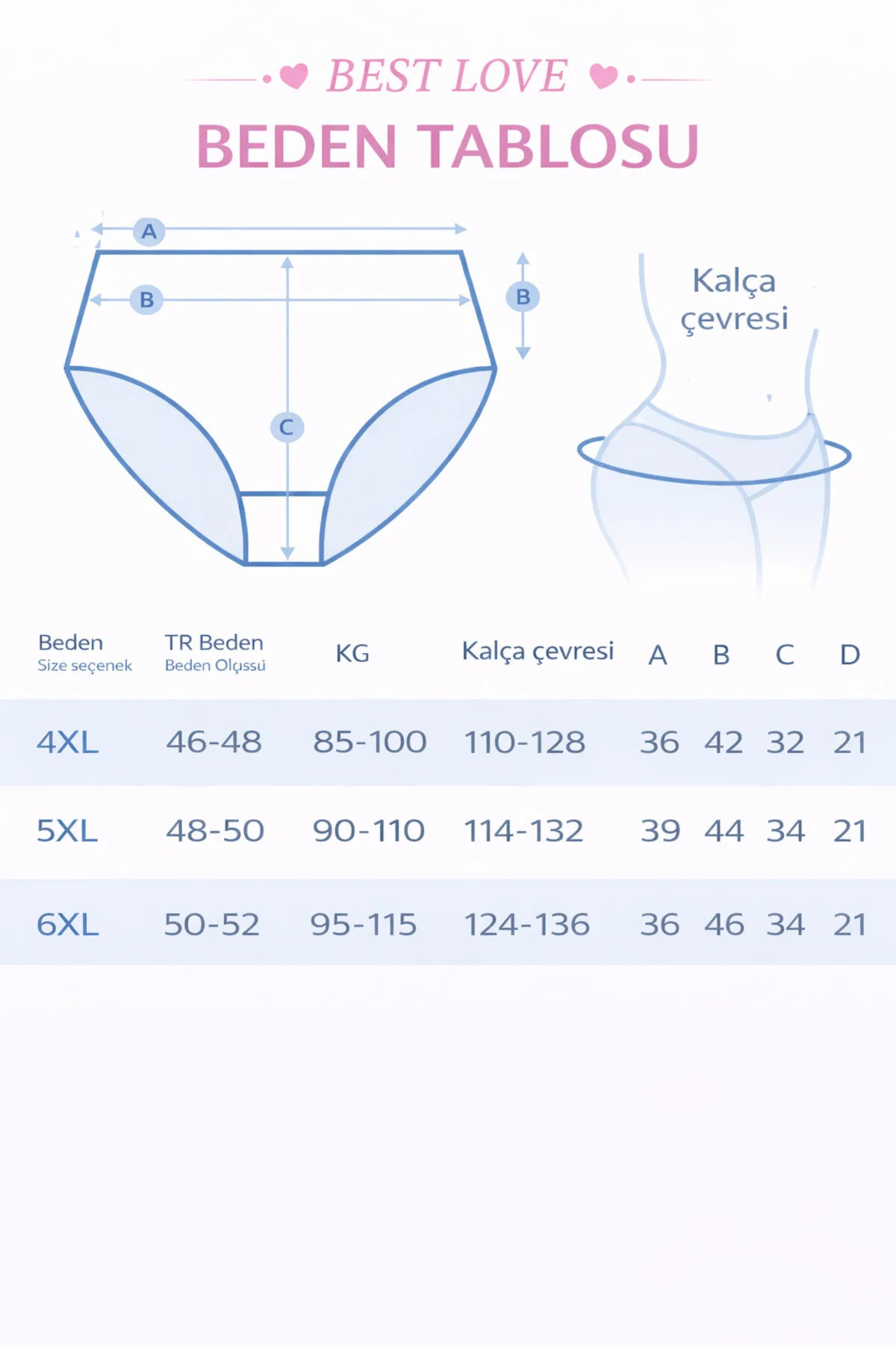 BEST LOVE  KADIN KÜLOT, KADIN BÜYÜK BEDEN %100 PAMUKLU YÜKSEK BEL BATO KÜLOT 3'LÜ PAKET BEJ - Görsel 2