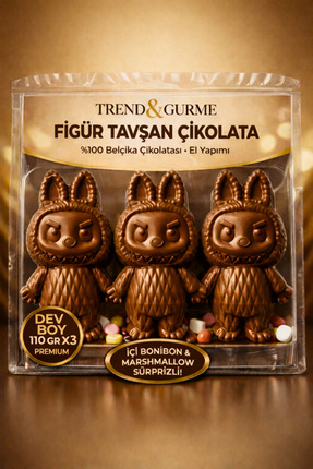 Bauta Çikolata Figür Tavşan Sütlü Çikolata 3’lü Paket 110 Gr x3 | Hediyelik B...