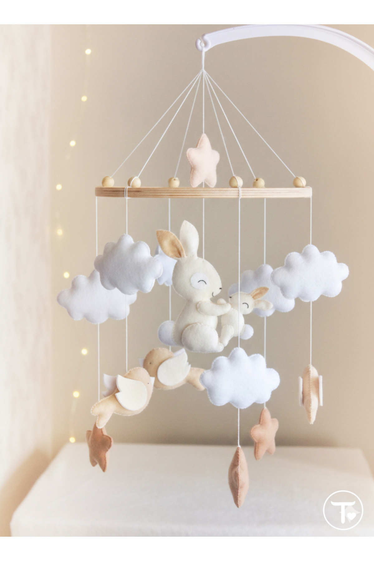 TREND METFİQ DECORATİON Özel Tasarım Bebek Dönencesi - %100 El Emeği Hastane Odası ve Baby Shower Hediyesi doğum günü fotoğrafı 3 (önizleme)