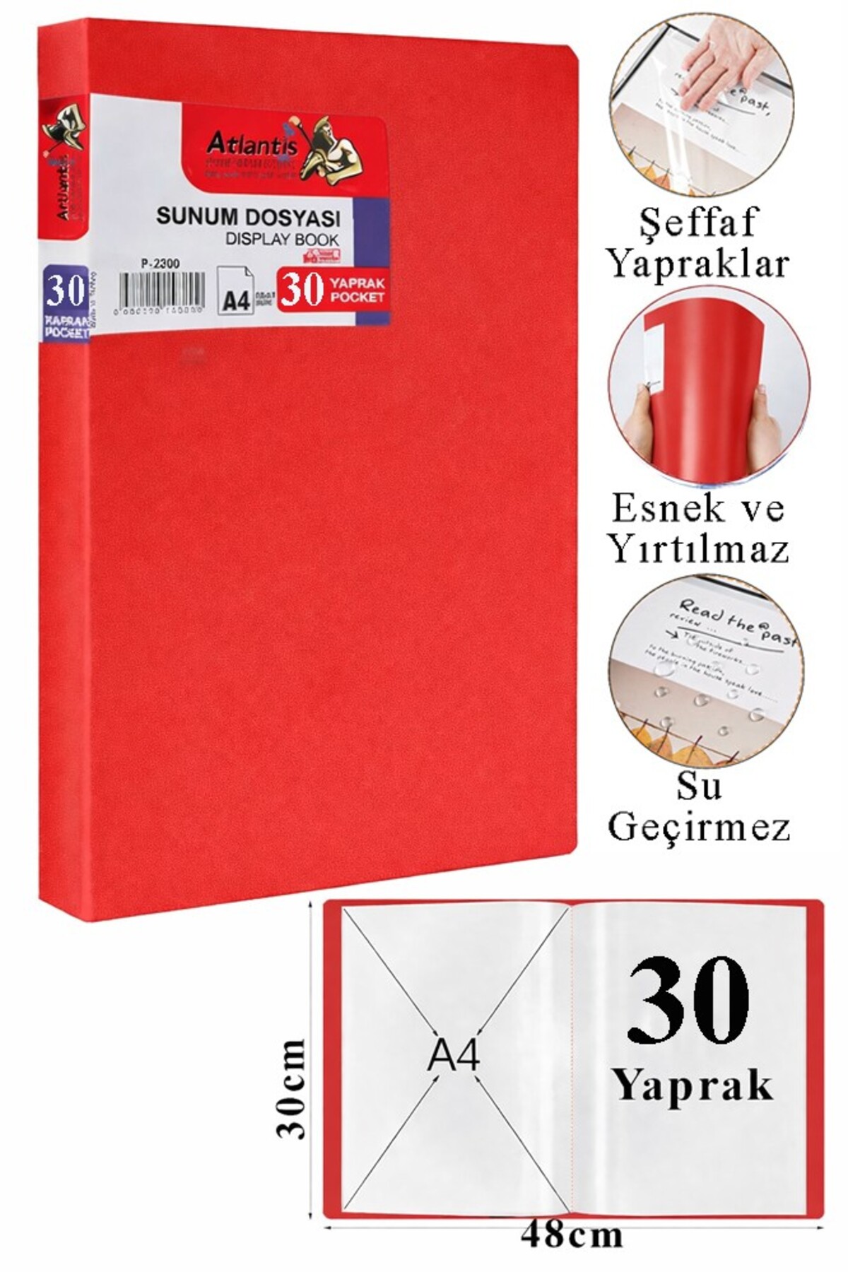 Artlantis Sunum Dosyası 30 lu 1 Paket Poşet Dosyalı Katalog