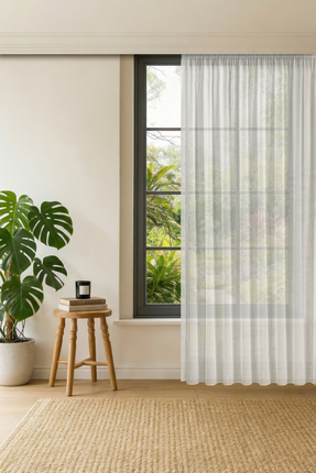 Gauze Fabric Design Lüks İpeksi Dokulu Bambu Kırışmaz Ütü Gerektirmez Ekru EK...