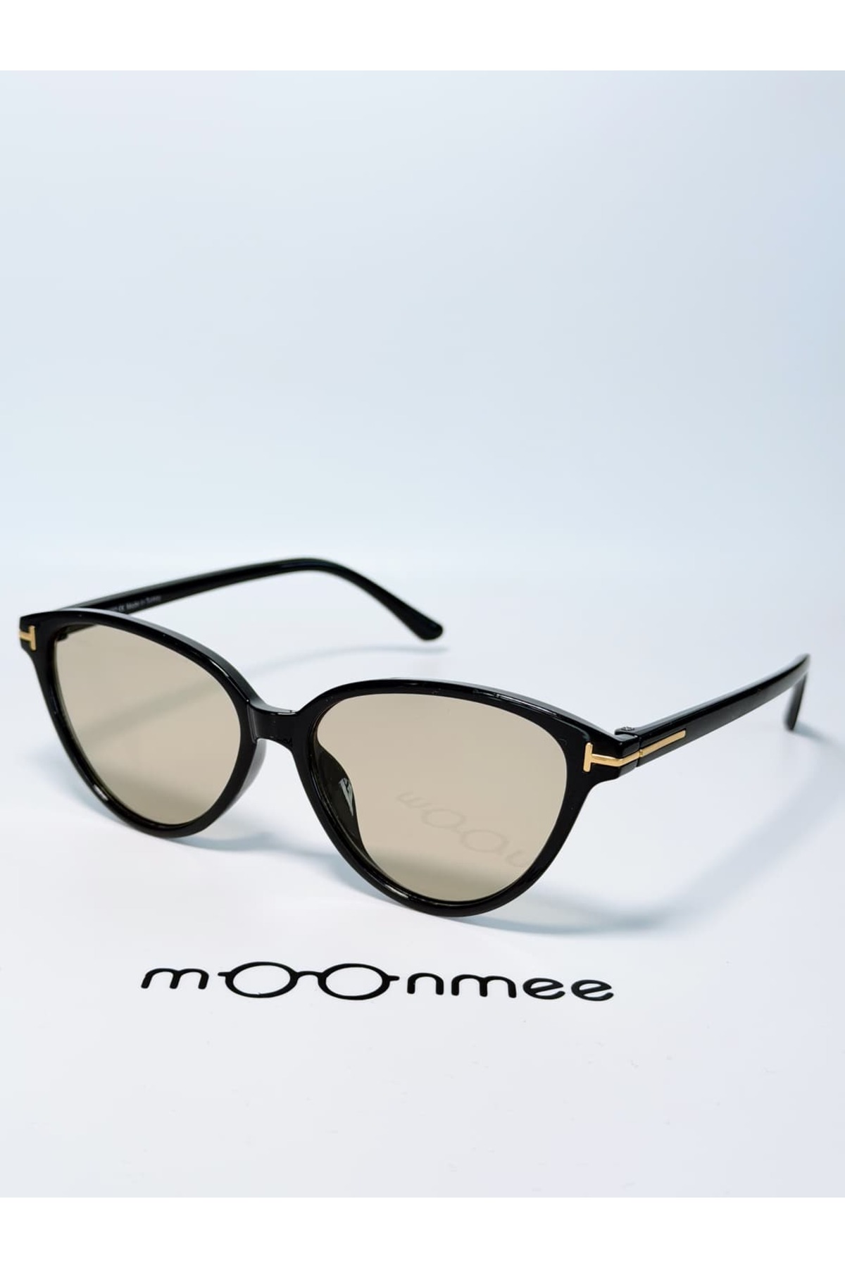 MOONMEE TOPE Unisex Geometrik kahve siyah Güneş Gözlüğü görsel 2