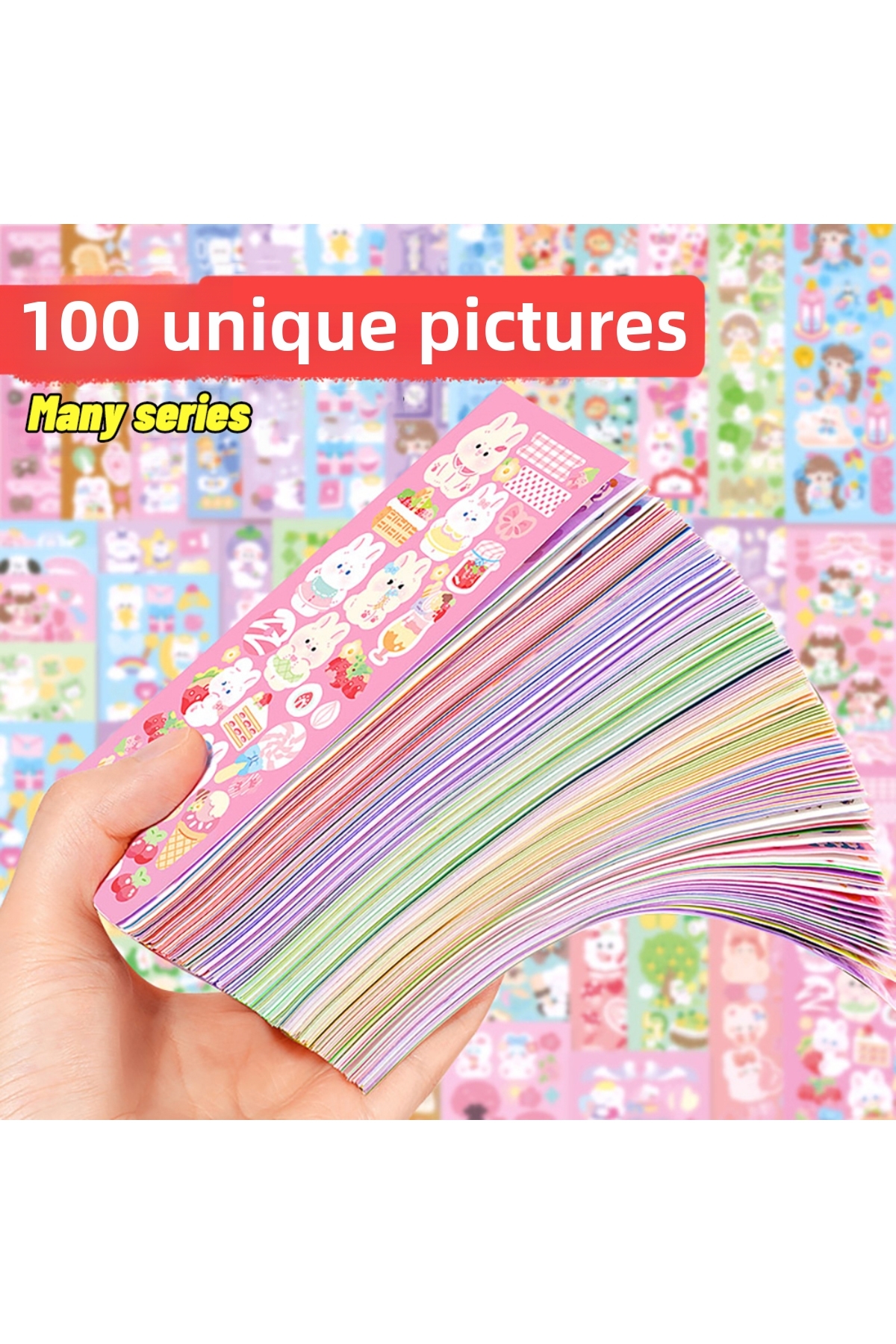 Choice 100 PCS PCS Cute Stickers Kawaii Cartoon Laser Sticker for Kid Sticker...