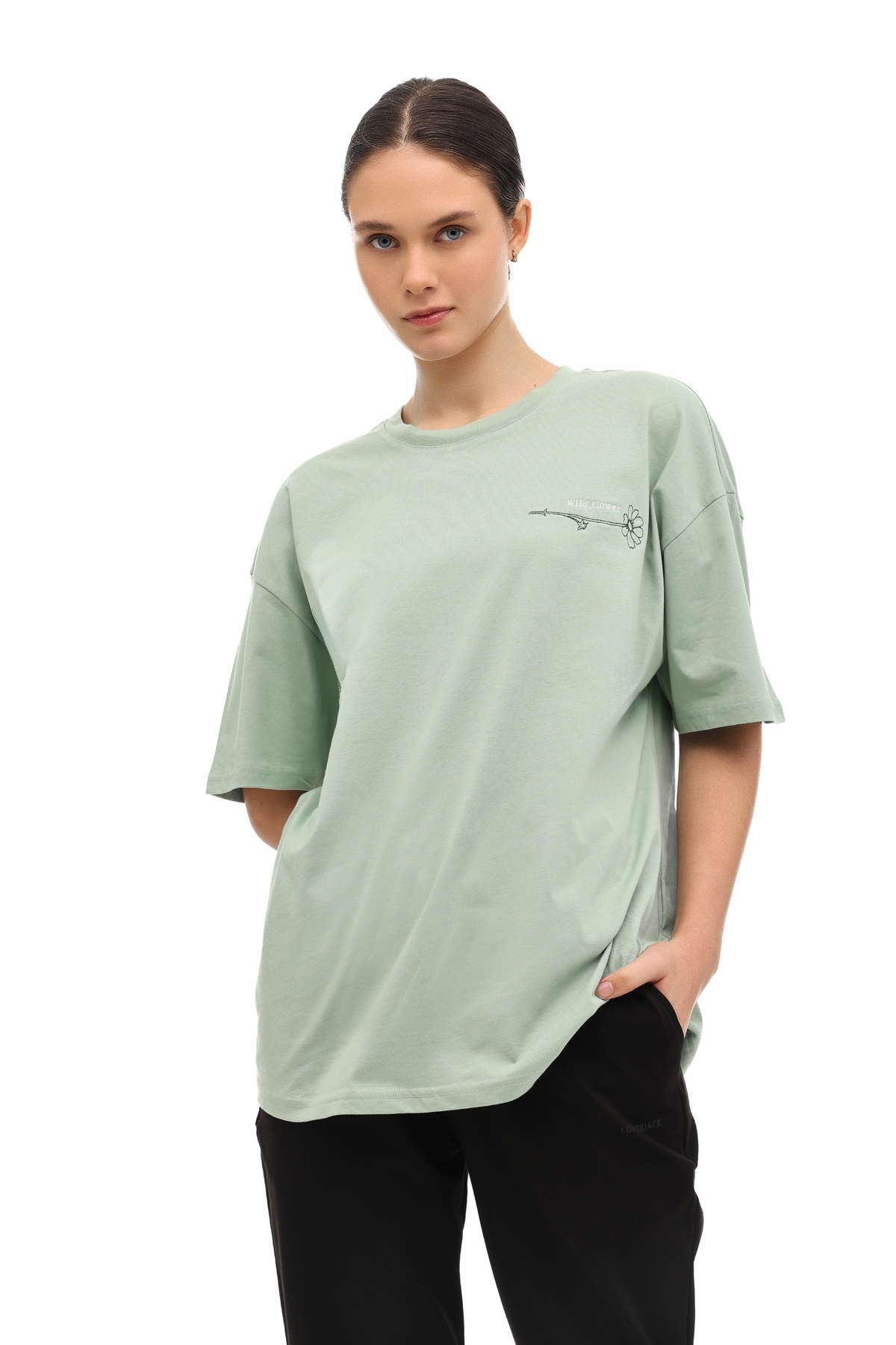 ミント様 Lumberjack WL 11TEEL 6FX Mint Kadın Kısa Kol T-Shirt - Fiyatı