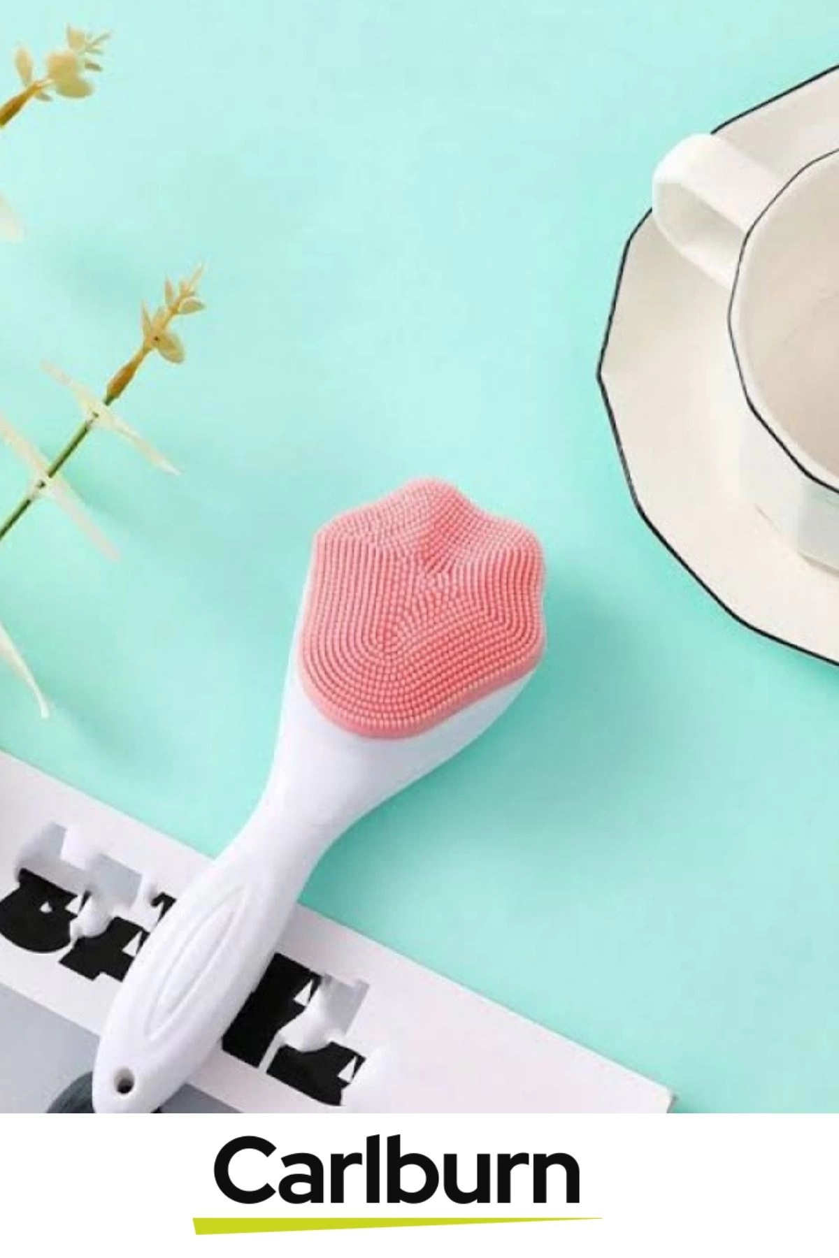 Özel Üretim Ergonomik Asılabilir Saplı Hassas İpeksi Doku Cilt Makyaj Temizleme Peeling Fırçası — Silikon Gözenek Yüz Maske — تصویر 4 از 5