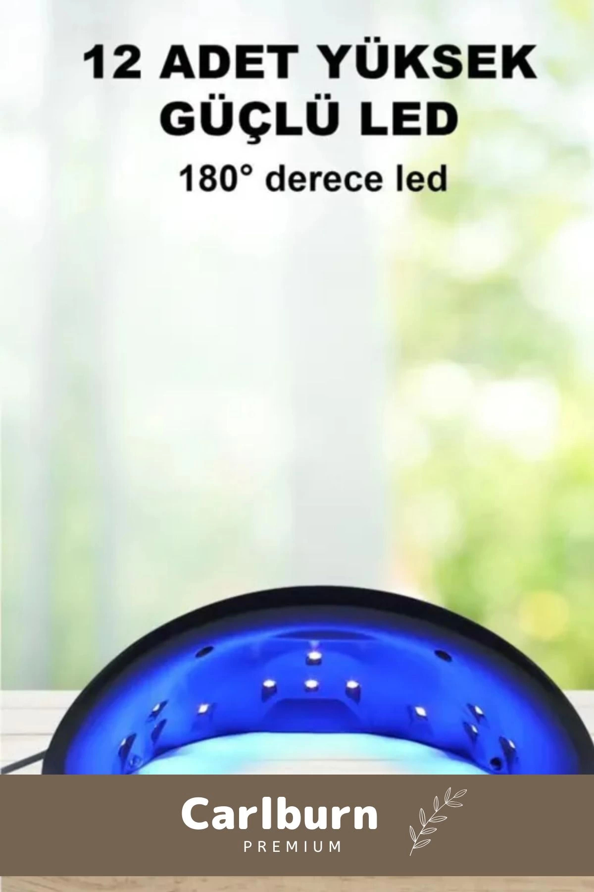 Premium 36W 12 Adet Uv Led Işıklı Profesyonel Dijital Göstergeli 3 Modlu Oje Tırnak Kurutucu — Taşınabilir Cihaz Carlburn — تصویر 3 از 4