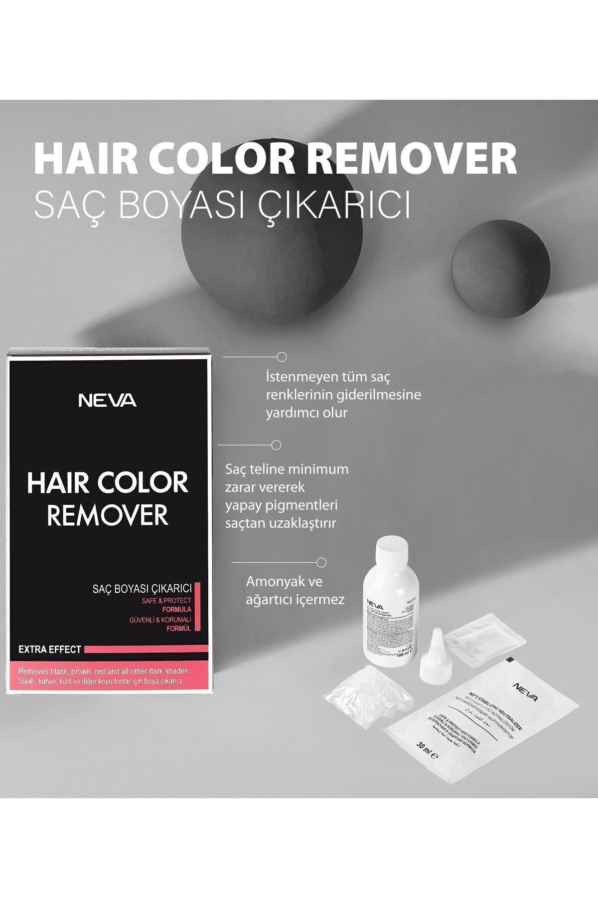 HAIR COLOR REMOVER - Saç Boyası Çıkarıcı Set — 86986366137432 — تصویر 2 از 3