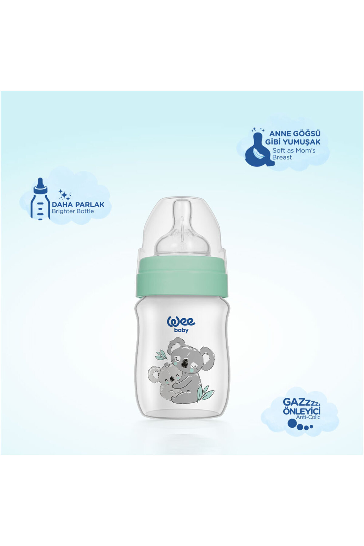 Wee Baby Safari PP Biberon 150 ml - KOALA fotoğrafı 3 (önizleme)