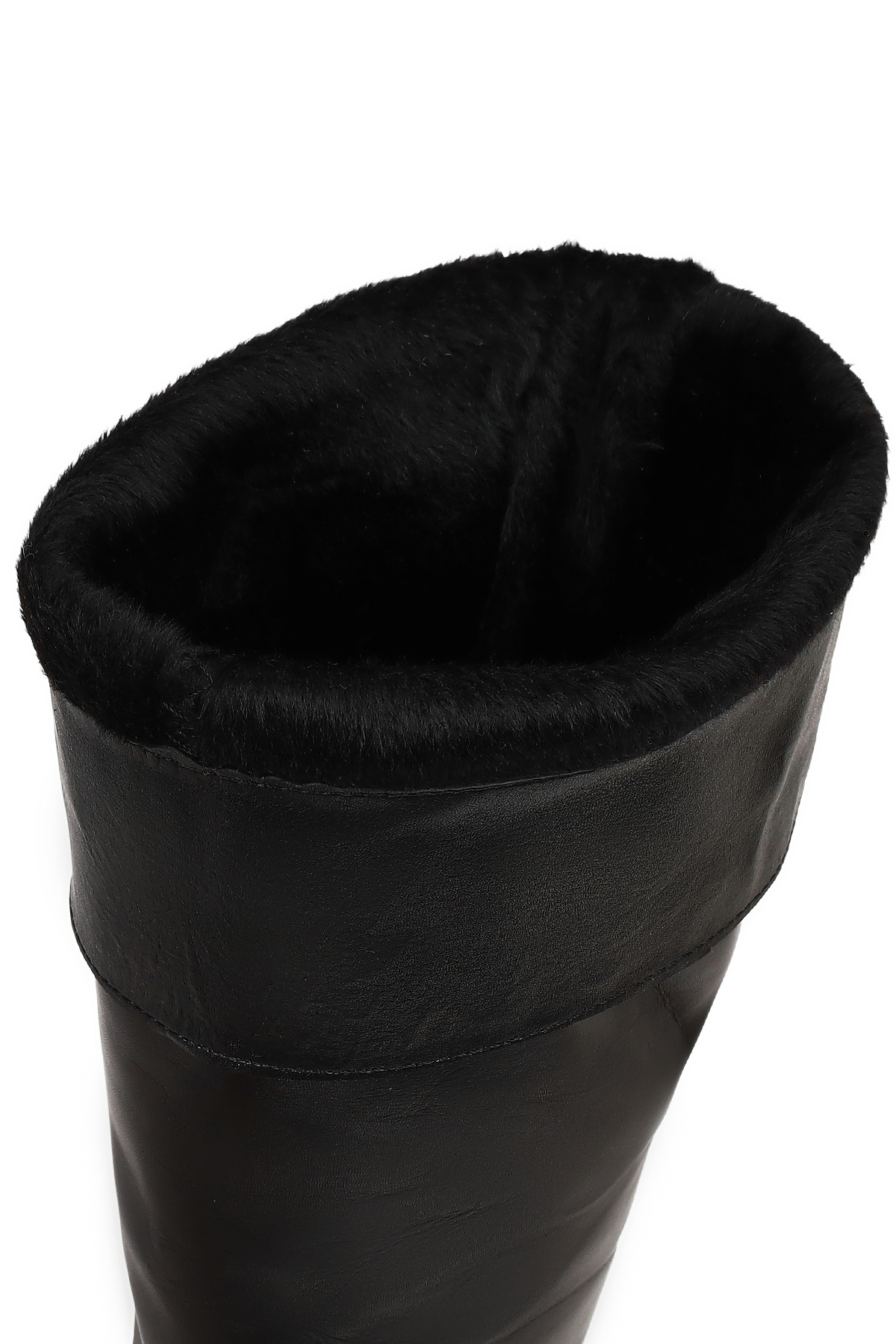 Derimod  Kadın Siyah Kalın Tabanlı Deri Çizme 25WFD187218 - Görsel 8