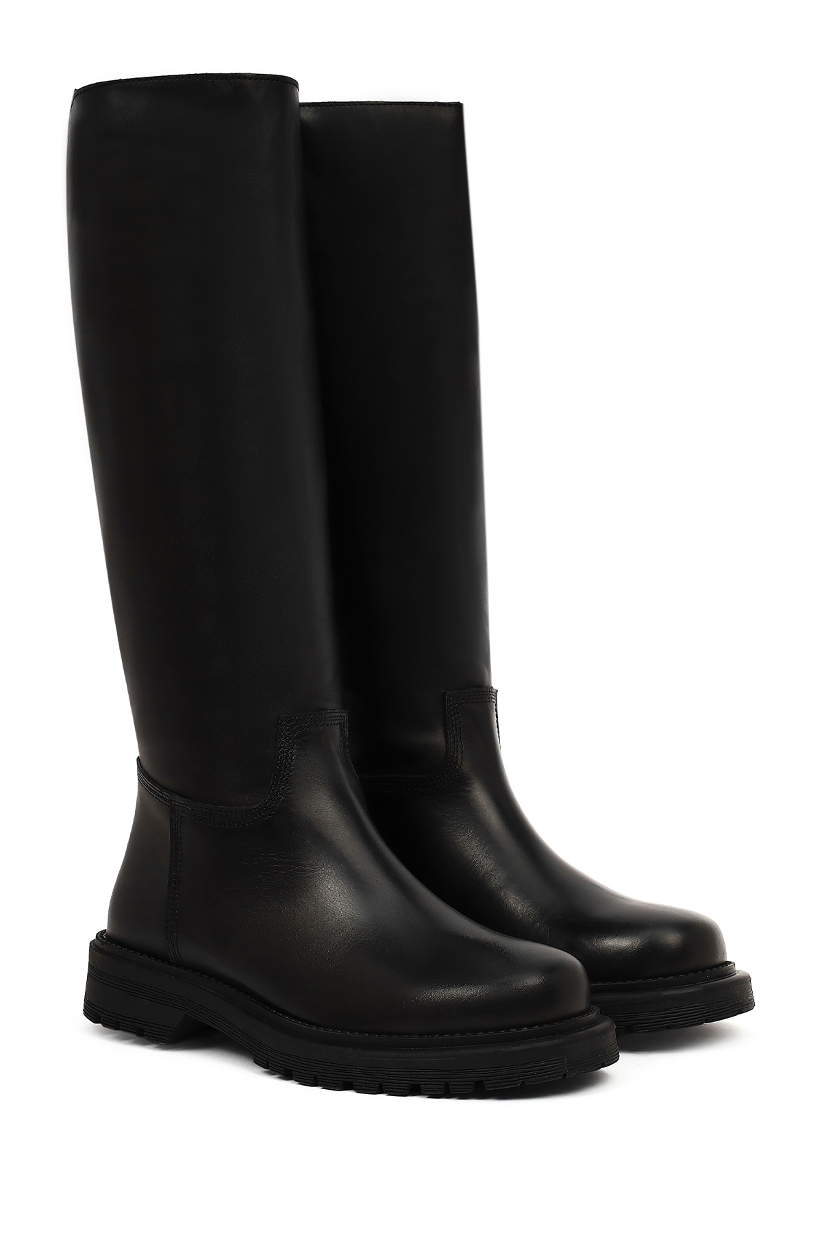 Derimod  Kadın Siyah Kalın Tabanlı Deri Çizme 25WFD187218 - Görsel 2