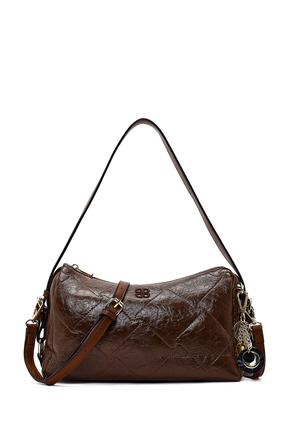 Derimod Kadın Kahverengi Uzun Askılı Charmlı Omuz Çantası 26PBD262718