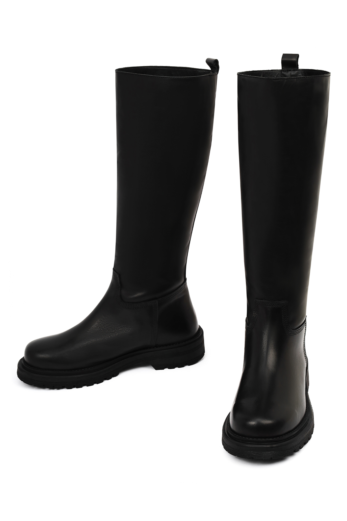 Derimod  Kadın Siyah Kalın Tabanlı Deri Çizme 25WFD187218 - Görsel 5