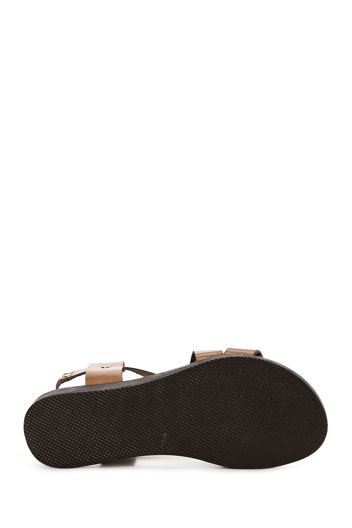 Derimod  Kadın Taba Hakiki Hakiki Deri Bodrum Sandalet 25SFD331118 - Görsel 4