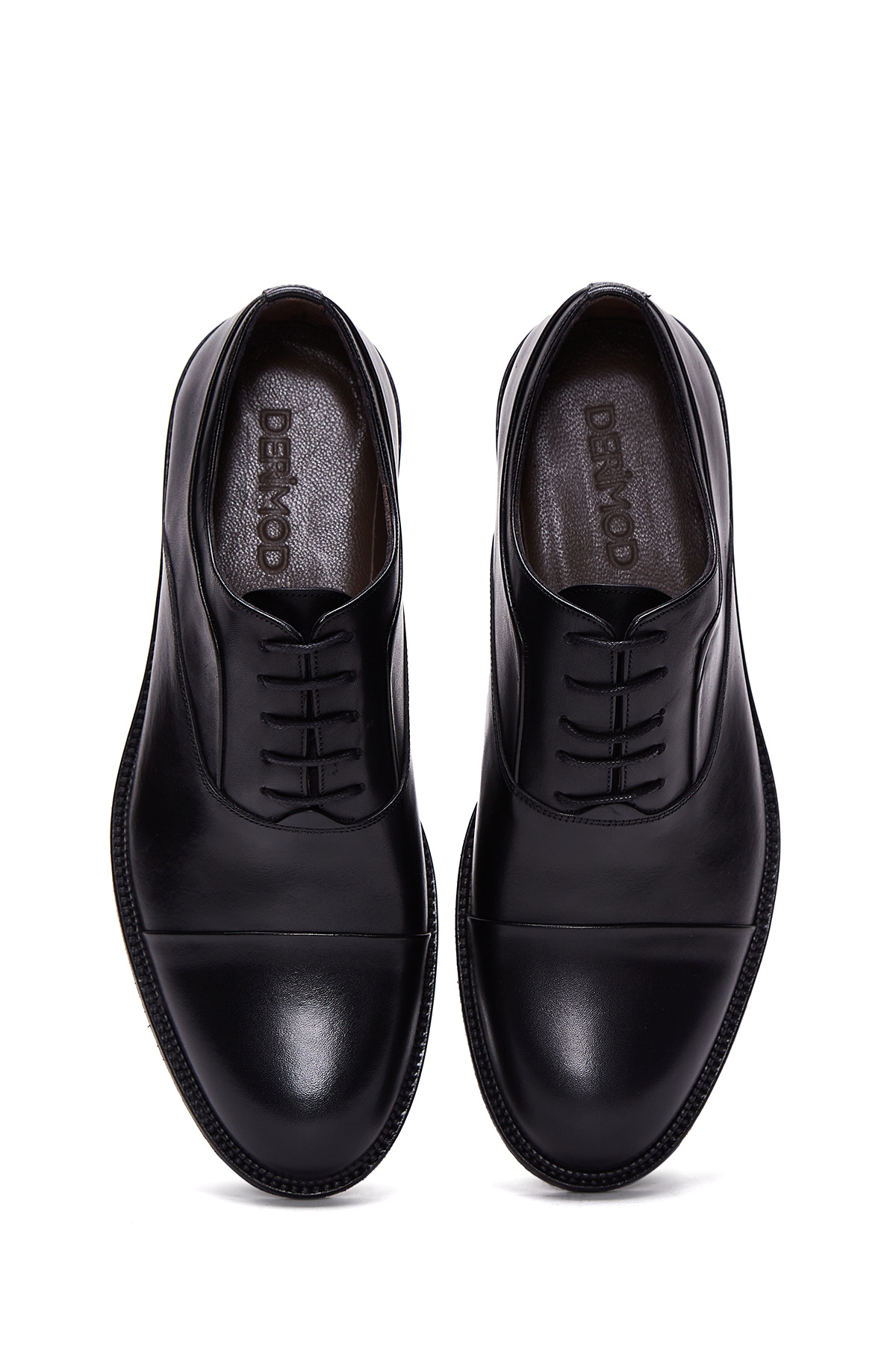 Derimod  Erkek Siyah Bağcıklı Deri Klasik Ayakkabı 25WFD600018 - Görsel 6