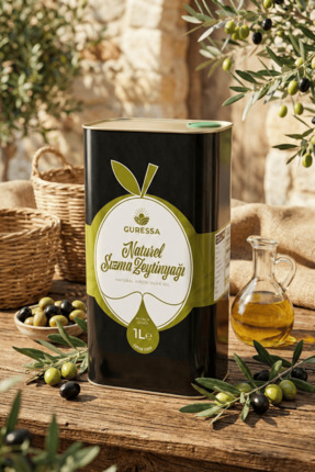 GURESSA Ayvalık Natürel Sızma Zeytinyağı 1L (Soğuk Sıkım & Olgun Hasat)