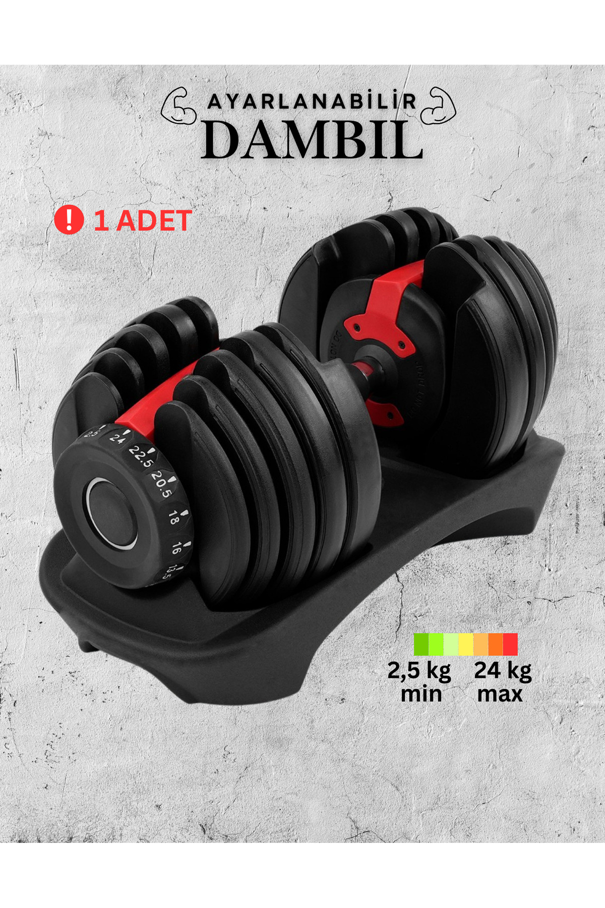 Unichrome Ayarlanabilir Dambıl Seti - 24kg Tek Adet