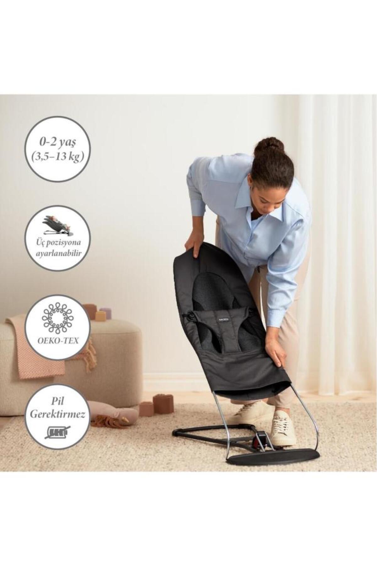 BabyBjörn Balance Soft Woven Jersey Üçlü Kumaş Yenidoğan Seti / Dark Grey fotoğrafı 2 (önizleme)