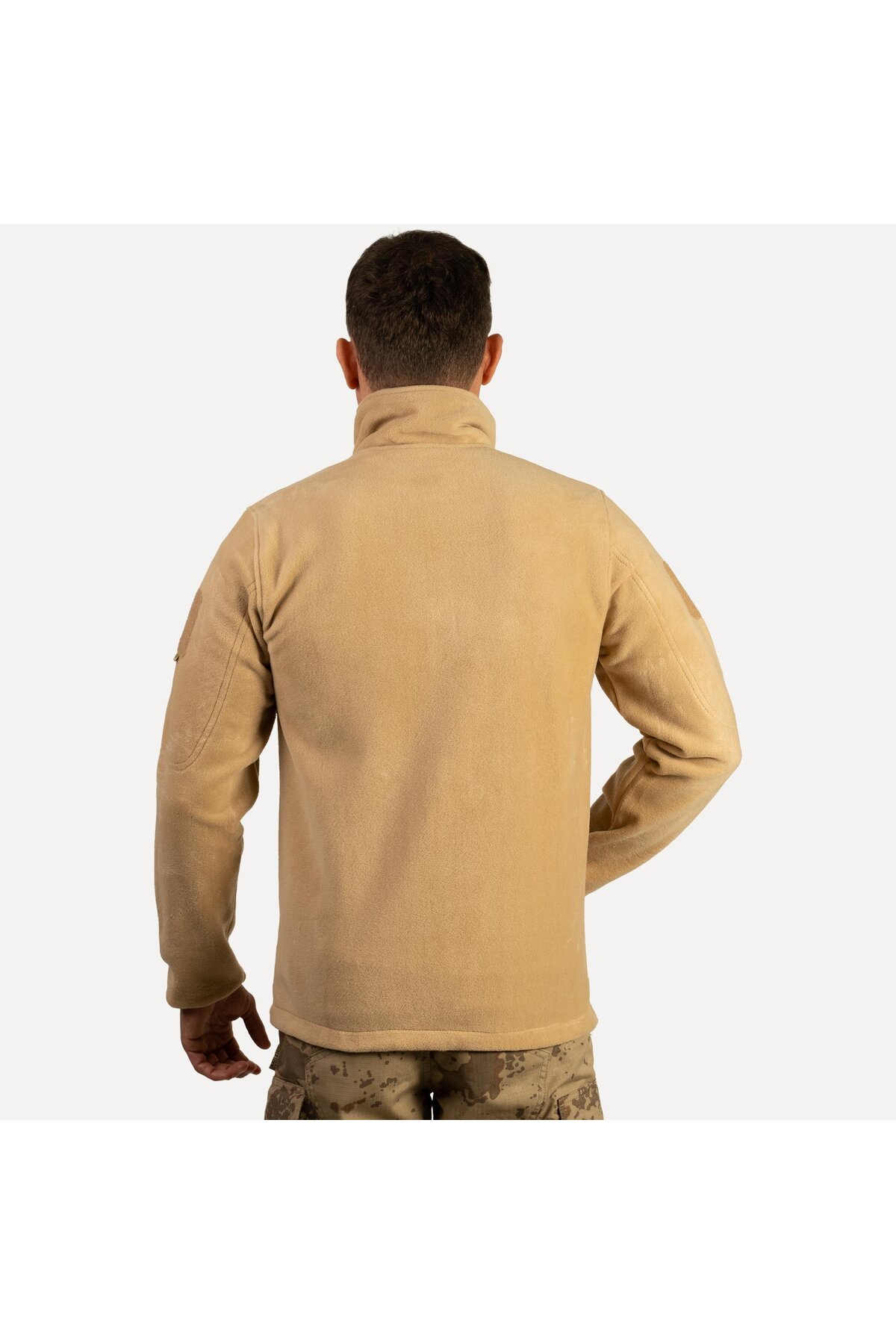 Tam Fermuarlı Taktik Polar Ceket 2011 Bej 5 Cepli Outdoor Polar — رنگارنگ TXBD80EE401210 — تصویر 8 از 8