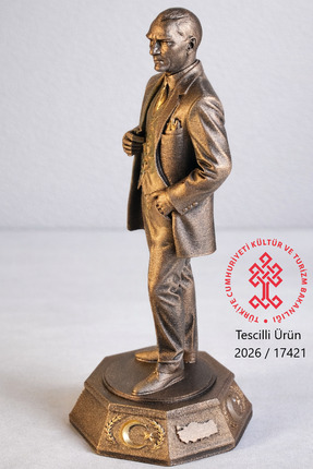 AF SANART Atatürk Eli Ceketinde Özel Tasarım Biblo heykel