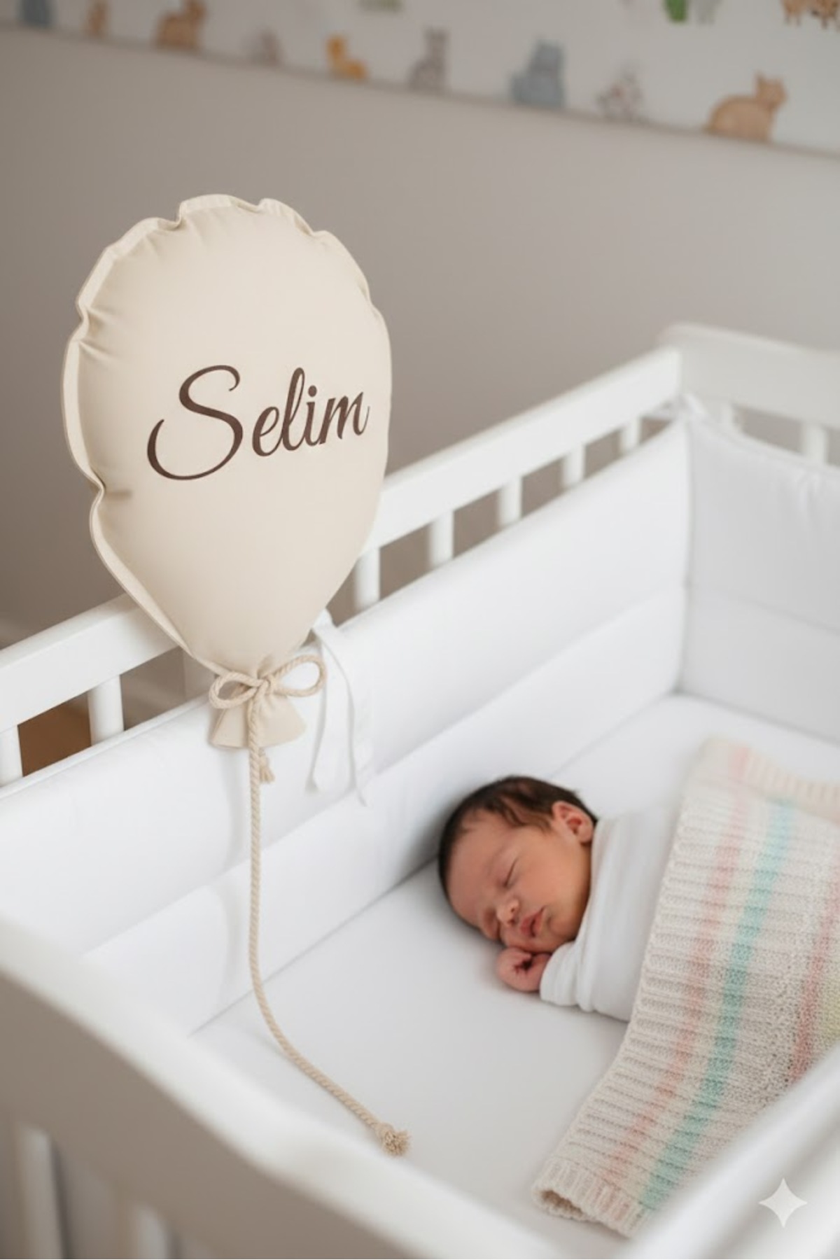 Genel Markalar Bebek & Çocuk Odası Uçan Balon Dekoratif Yastık Bej, Dekoratif Duvar Balon Bej Soft fotoğrafı 6 (önizleme)