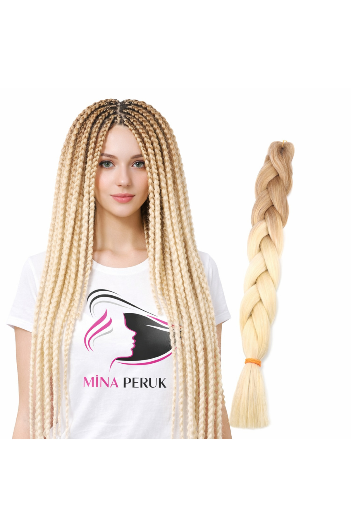 Synthetic Omelette Hair for African Weave and Rasta - Ashy Bald Straw / Platinum