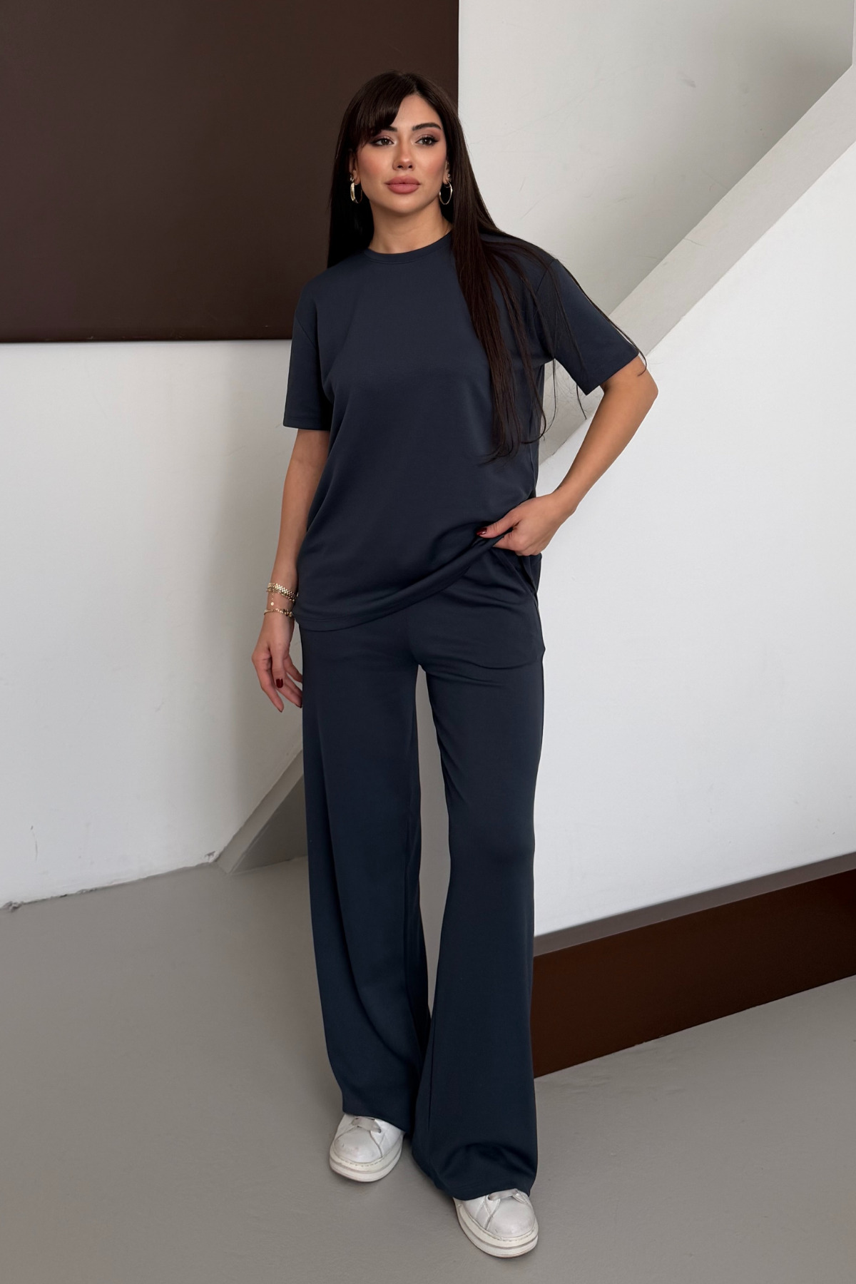 Women's Modal Fabric Short Sleeve Tracksuit 1098